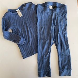 H&M Blue Ribbed Knit Set 💙